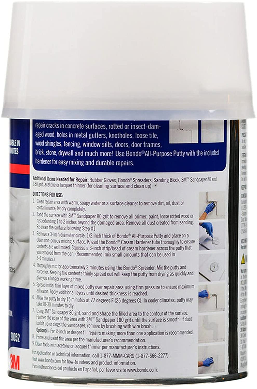 Bondo All-Purpose Putty Designed Interior Exterior Home Use Non-Shrink Repairs - Fresh Stock Dated February 2026