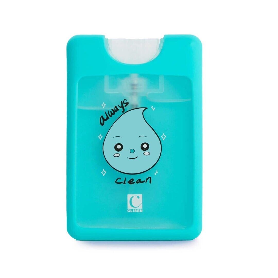 Clisen Pocket Mini Credit Card Style Hand Sanitizer Spray (Pack of 5) 5 pcs - Fresh Stock Dated December 2025