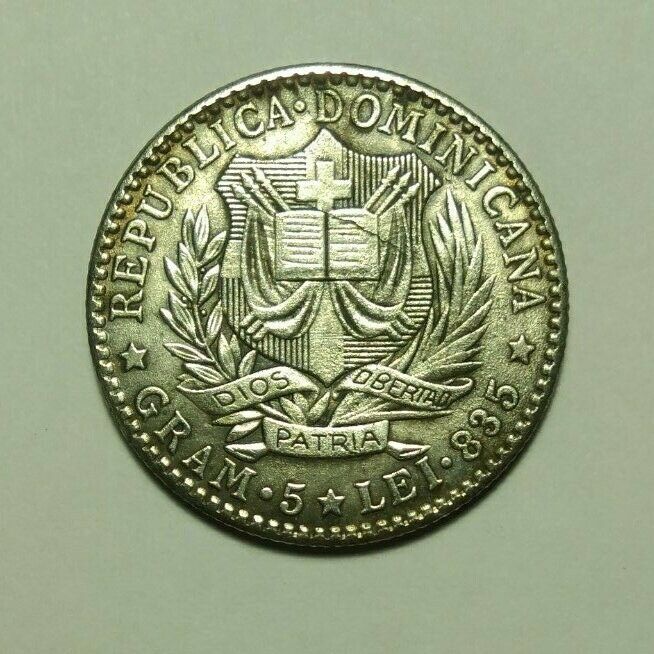 Coin 1 franc 1891 Dominican Republic - Fresh Stock Dated December 2025