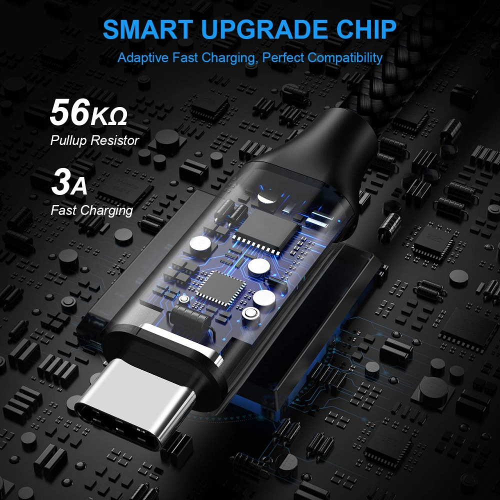 [2-Pack, 6ft] USB Type C Charger Cable 3A Fast Charging, 6FT,6FT, Black - Fresh Stock Dated February 2026