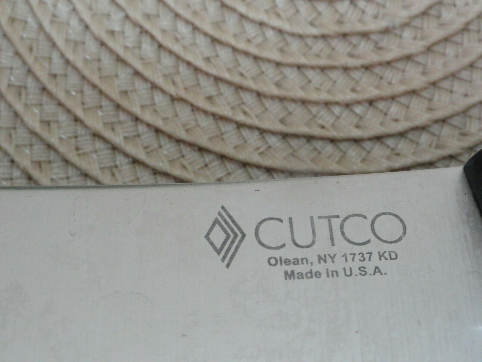 Cutco Black Handle # 1737 KD Cleaver - Fresh Stock Dated December 2025