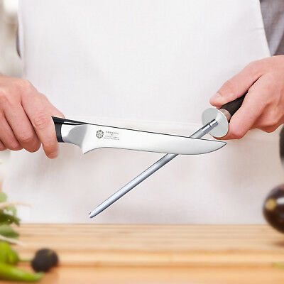 Kessaku Sharpening Steel Honing Rod Dynasty Series G10 Resin Handle 10-Inch - Fresh Stock Dated December 2025