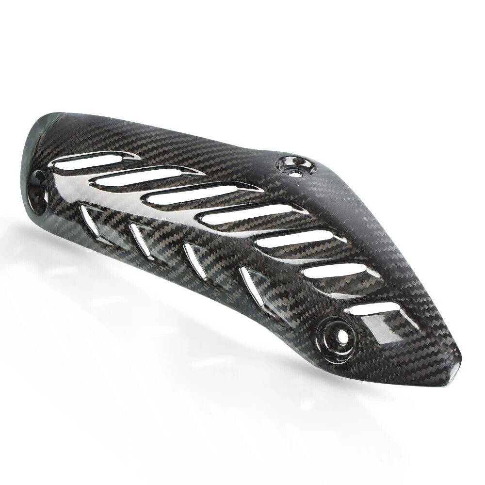 For Monster 821 1200/S/R 14+ Real Carbon Fiber Exhaust Heat Shield Guard Cover - Fresh Stock Dated February 2026