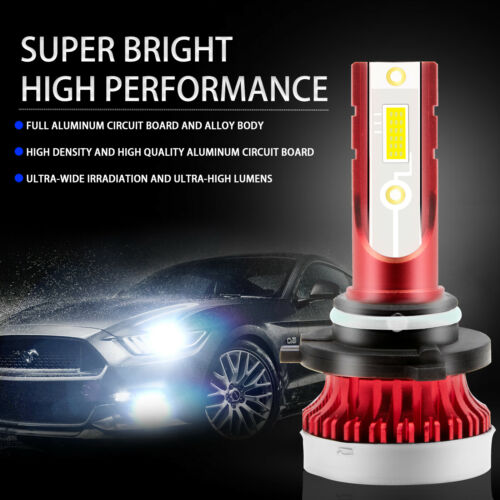 White 9005 HB3 2-SMD LED Bulbs Headlight For Can-Am Maverick Max 1000R 2014-2018 - Fresh Stock Dated February 2026