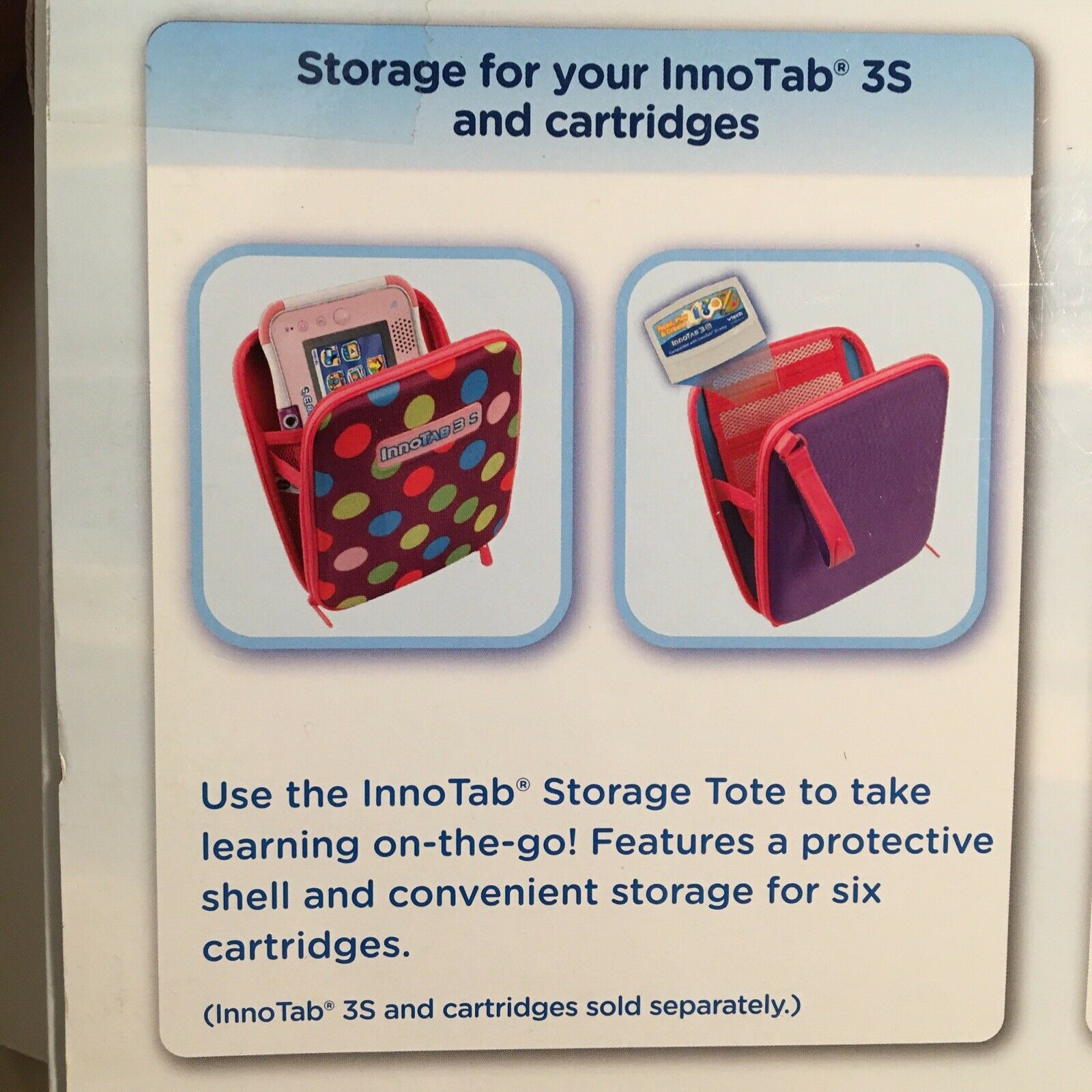 Vtech Innotab 3s Accessory Pack Pink Polka Dot Gel Skin Headphones Storage Tote - Fresh Stock Dated February 2026