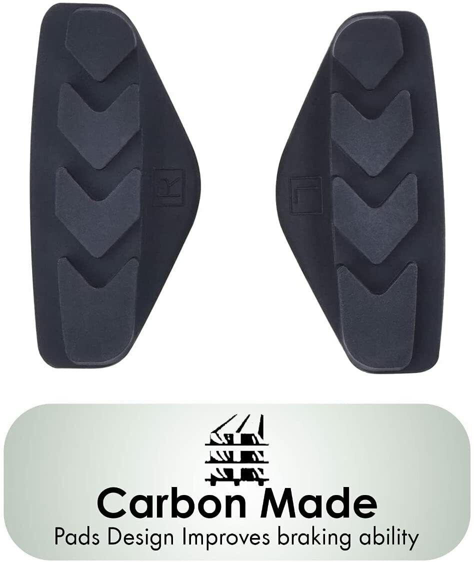 2 Pair ELAPCO Bike Bicycle Brake Pads with Installation Tool C Shaped 50MM 4 PCS - Fresh Stock Dated February 2026