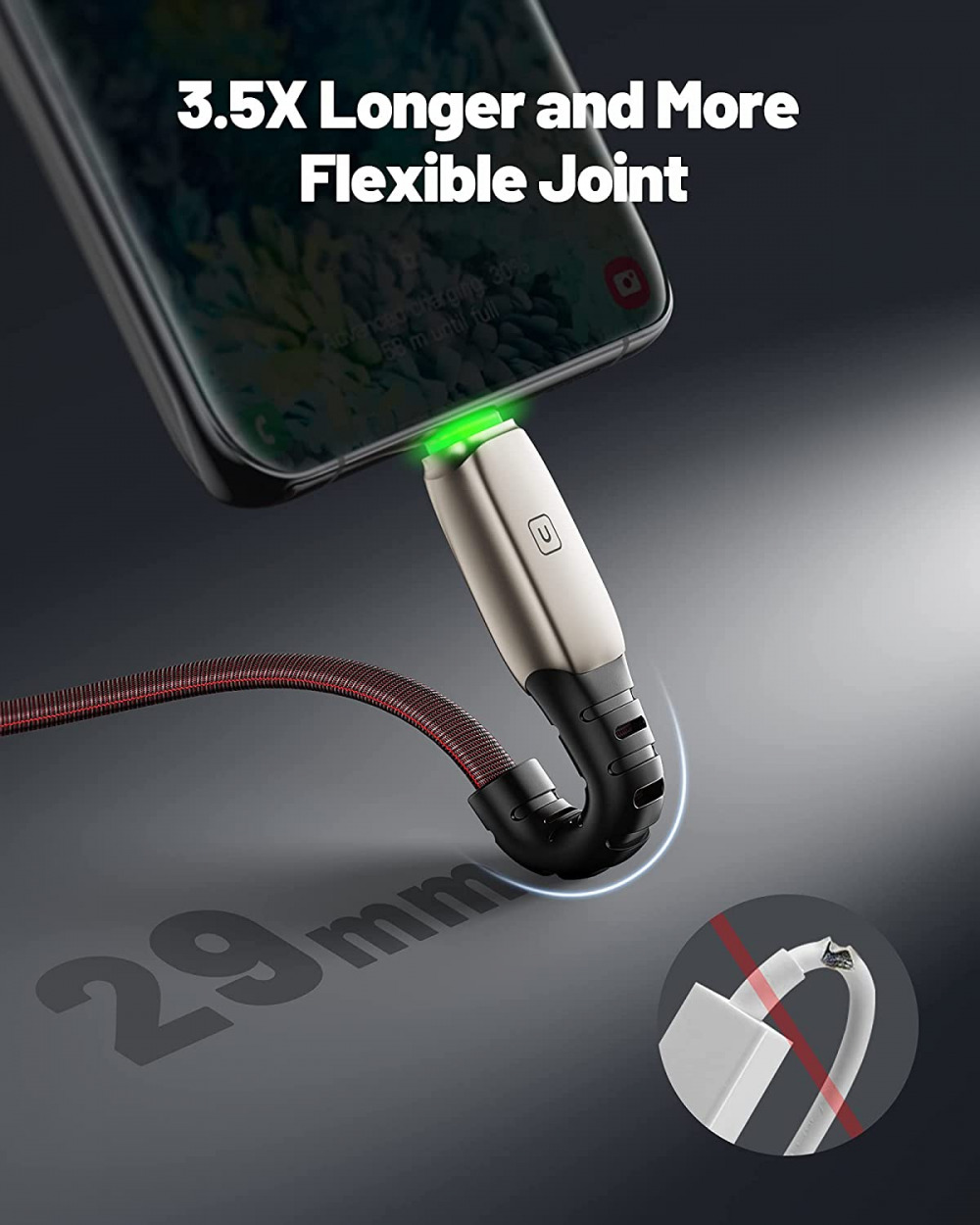 USB Type C Cable, [5 Pack 3.1A] Quick QC3.0 Fast Charging C Black - Fresh Stock Dated February 2026