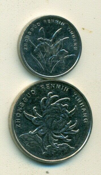 2 COINS from the PEOPLE's REPUBLIC of CHINA - 1 JIAO & 1 YUAN (BOTH DATING 2014) - Fresh Stock Dated February 2026