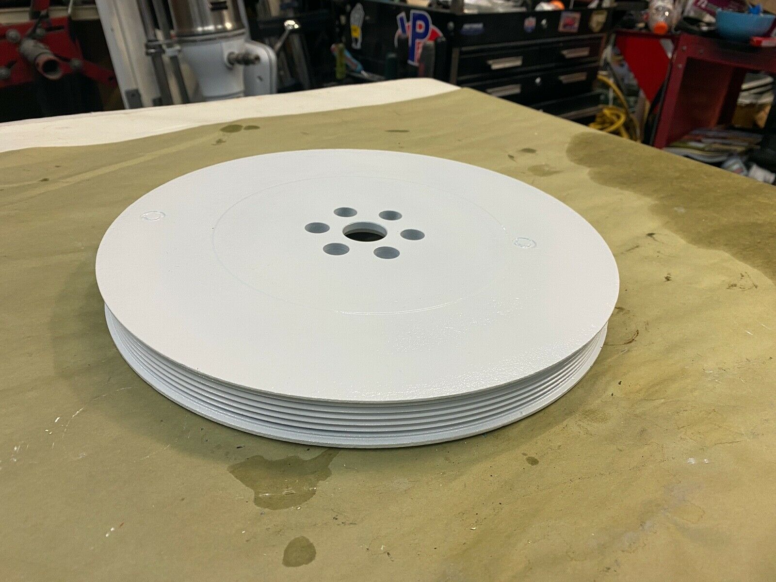 Volvo Penta Vibration Damper 3841075 D6-370D-D and other marine diesel models. U - Fresh Stock Dated February 2026