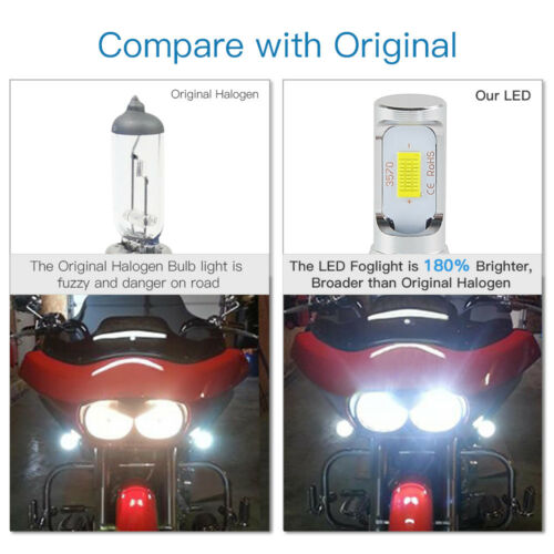 Bevinsee H9 LED Headlight Bulb For Suzuki GSXR1000 GSX1300R Hayabusa 2008-2017 - Fresh Stock Dated February 2026