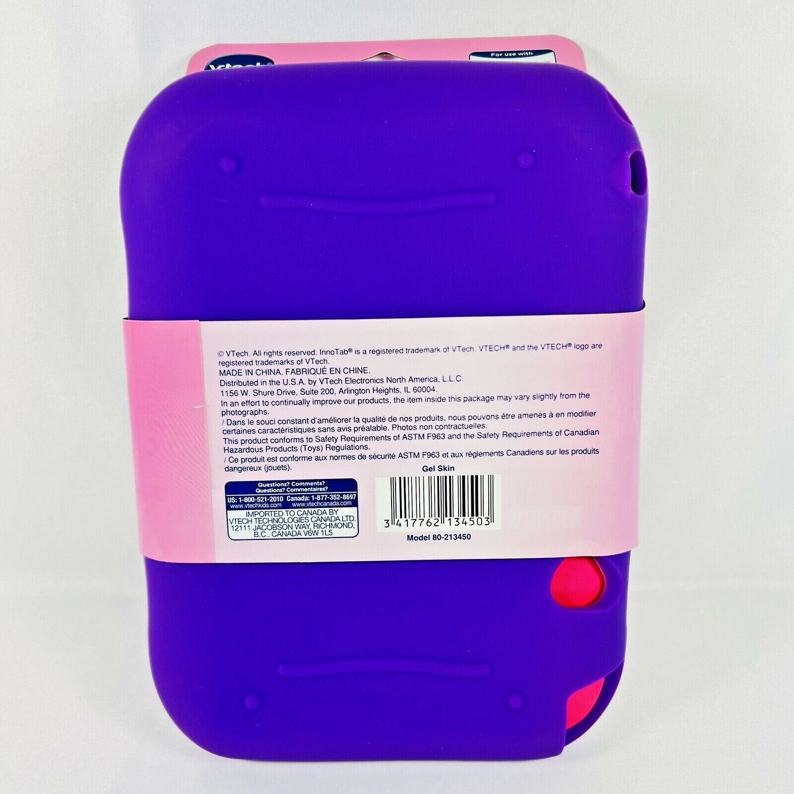 Vtech Innotab 3s Gel Skin Soft Silicone Case Cover Purple - Fresh Stock Dated February 2026