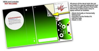 Skins XBOX Series S Console Controller Smooth Fades Green Black - Fresh Stock Dated December 2025