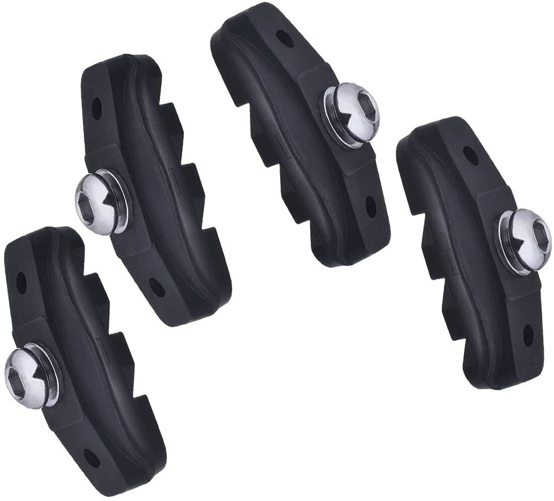 2 Pair ELAPCO Bike Bicycle Brake Pads with Installation Tool C Shaped 50MM 4 PCS - Fresh Stock Dated February 2026