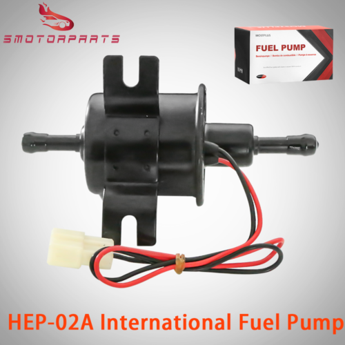 12V Universal Gas Diesel Petrol Inline Electric Fuel Pump Low Pressure   Black - Fresh Stock Dated February 2026