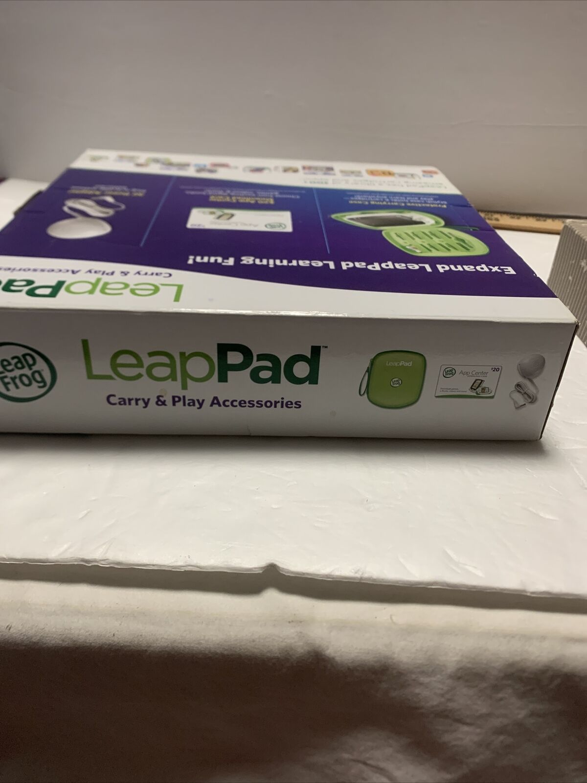 LeapPad Carry PURPLE & Play Accessories Case, Adapter,  App Card New in Box - Fresh Stock Dated February 2026