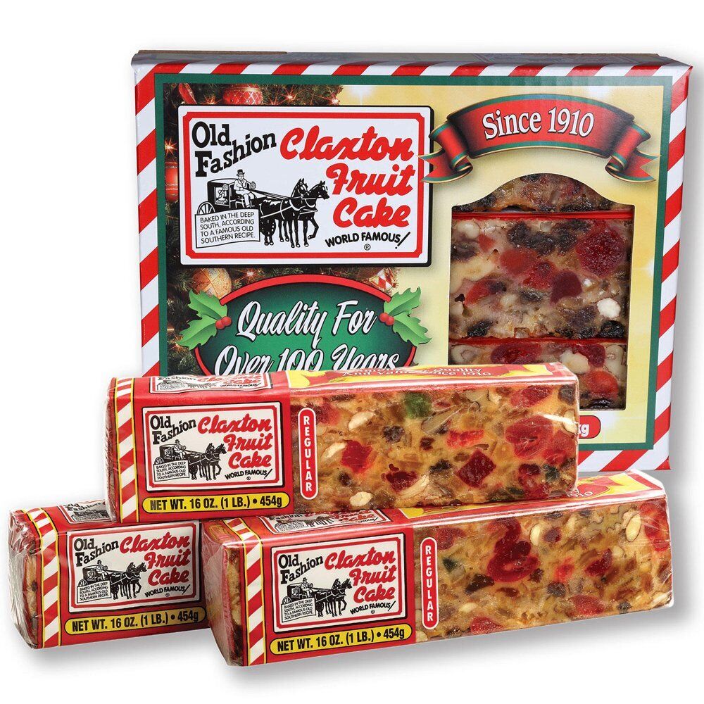 Claxton Fruit Cake16 Ounce (16 Oz., 3 Pk.) (BLACK FRIDAY SALE) - Fresh Stock Dated February 2026