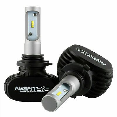 NIGHTEYE 9006 HB4 50W 8000LM LED Headlight Bulbs Kit High Power White 6500K HID - Fresh Stock Dated February 2026