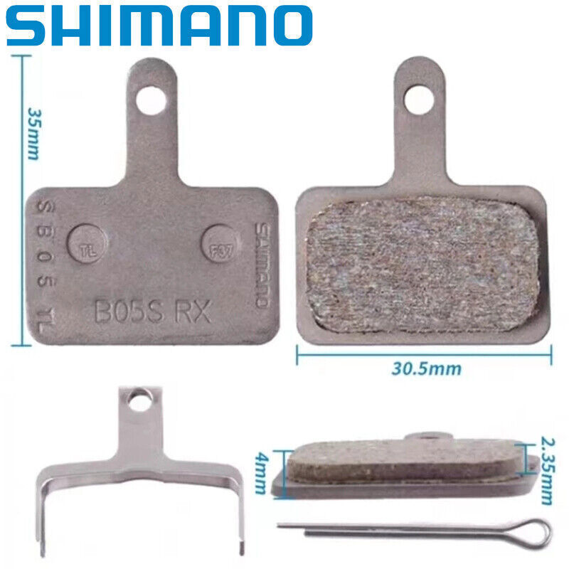 Shimano B01S/B05S RX Bicycle Resin Disc Brake Pads fit MT200 MT400 Altus Acera - Fresh Stock Dated February 2026