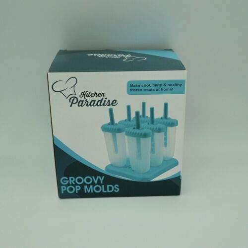 Kitchen Paradise Groovy Pop Molds Make Yummy Frozen Treats & Popsicles at Home - Fresh Stock Dated December 2025