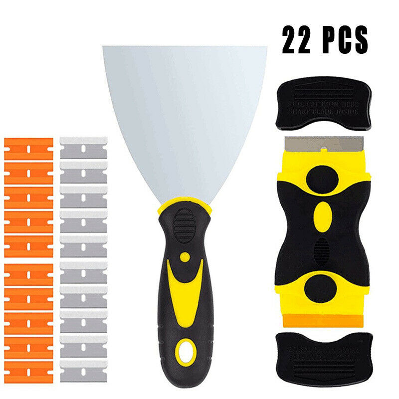 Metal Spatula Mini Double-Sided Scraper with Replaced Blades 22pcs Tool Kit - Fresh Stock Dated February 2026