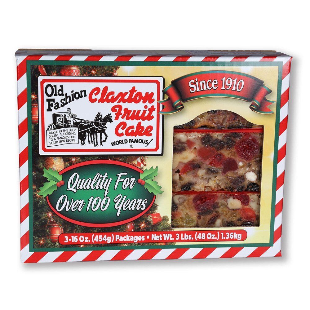 Claxton Fruit Cake16 Ounce (16 Oz., 3 Pk.) (BLACK FRIDAY SALE) - Fresh Stock Dated February 2026