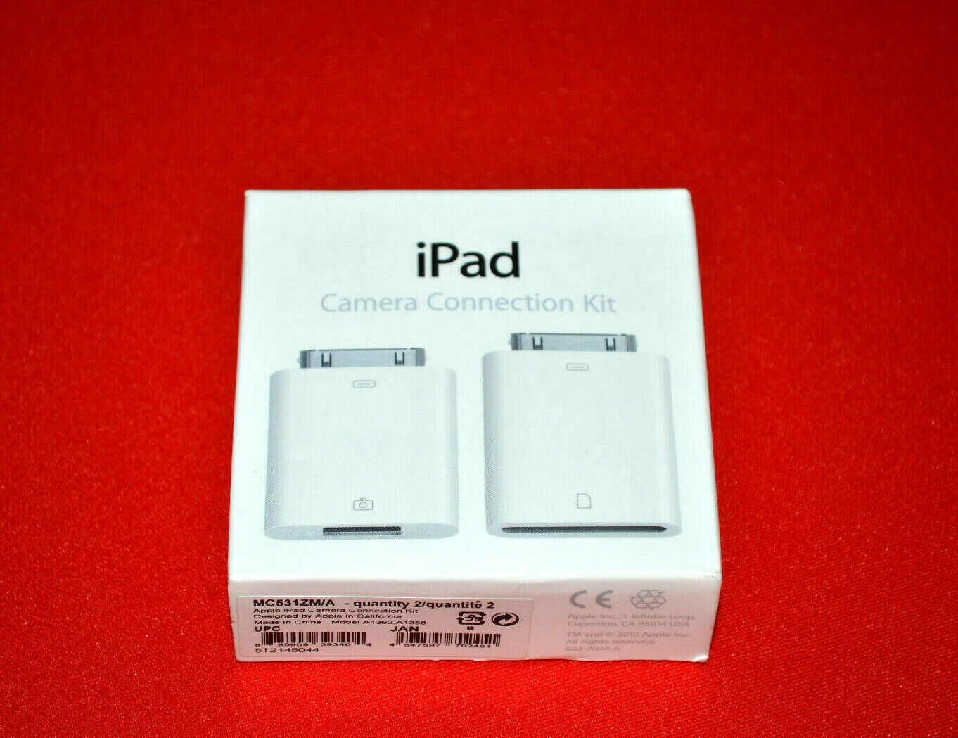 Genuine Apple iPad Camera Connection Kit MC531ZM/A (A1362 & A1358) - Fresh Stock Dated February 2026