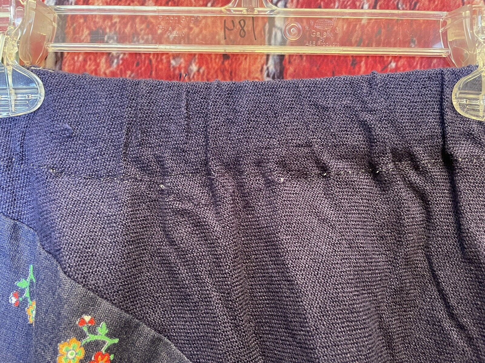 VTG Prairie 1970s Hippie Chessa Davis Patchwork Denim Maxi Gypsy Skirt Dress med - Fresh Stock Dated March 2026