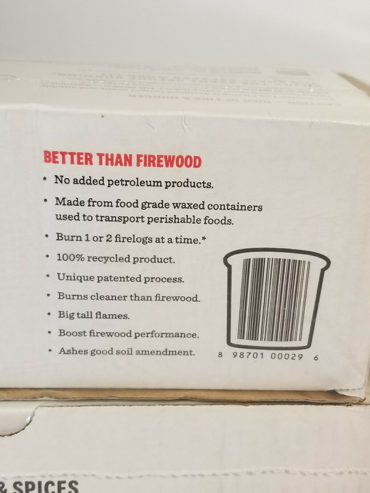 (4) Lot- KFC Envirolog 11 Herbs and Spices Fireplace Firelog Discontinued Sealed - Fresh Stock Dated December 2025