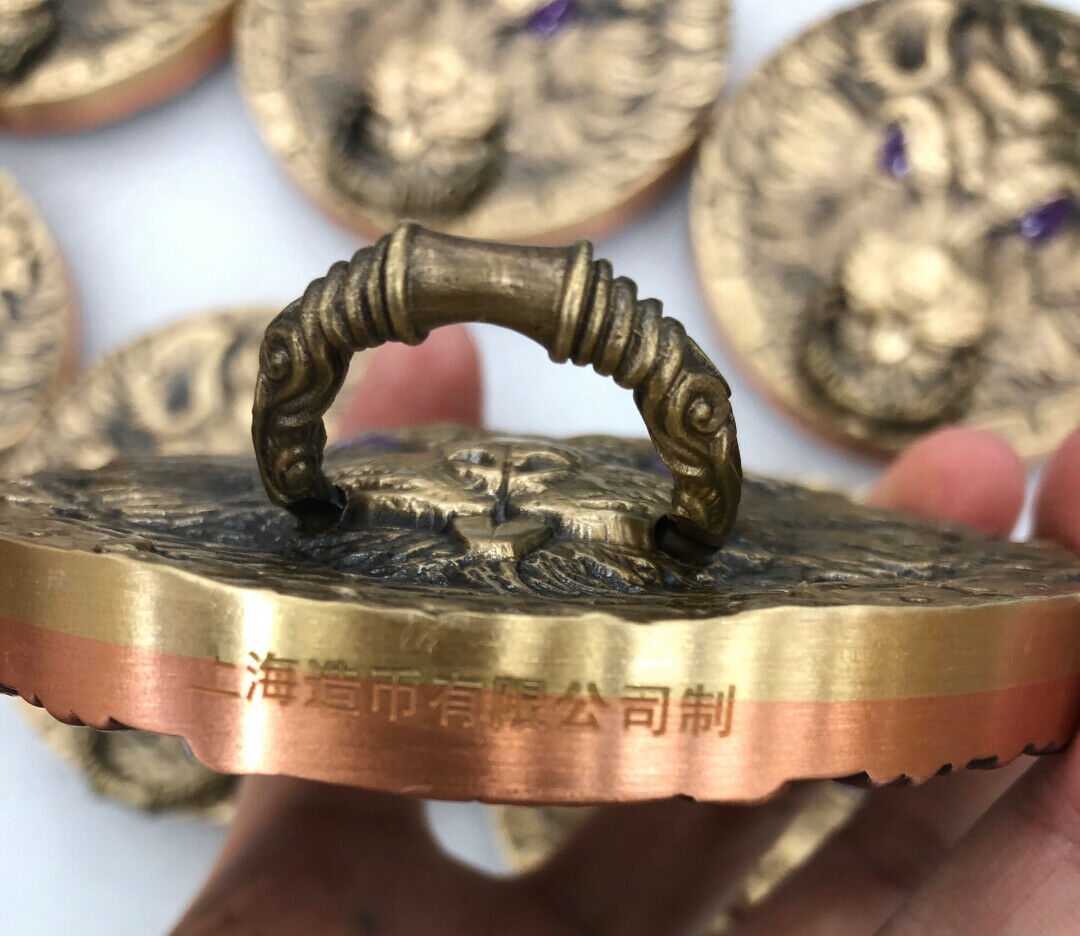 China Shanghai Mint 2020 Lunar Rat Zodiac Fantasy Mouse Brass Medal 99mm COA - Fresh Stock Dated February 2026