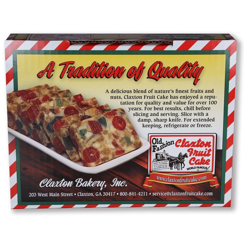 Claxton Fruit Cake16 Ounce (16 Oz., 3 Pk.) (BLACK FRIDAY SALE) - Fresh Stock Dated February 2026