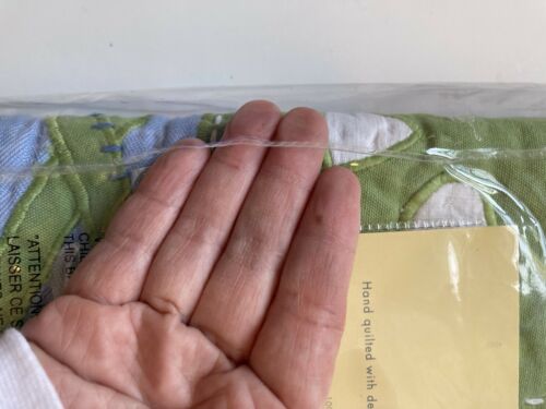 Pottery Barn Kids Skull Sham Blue Orange NIP 2008 - Fresh Stock Dated December 2025