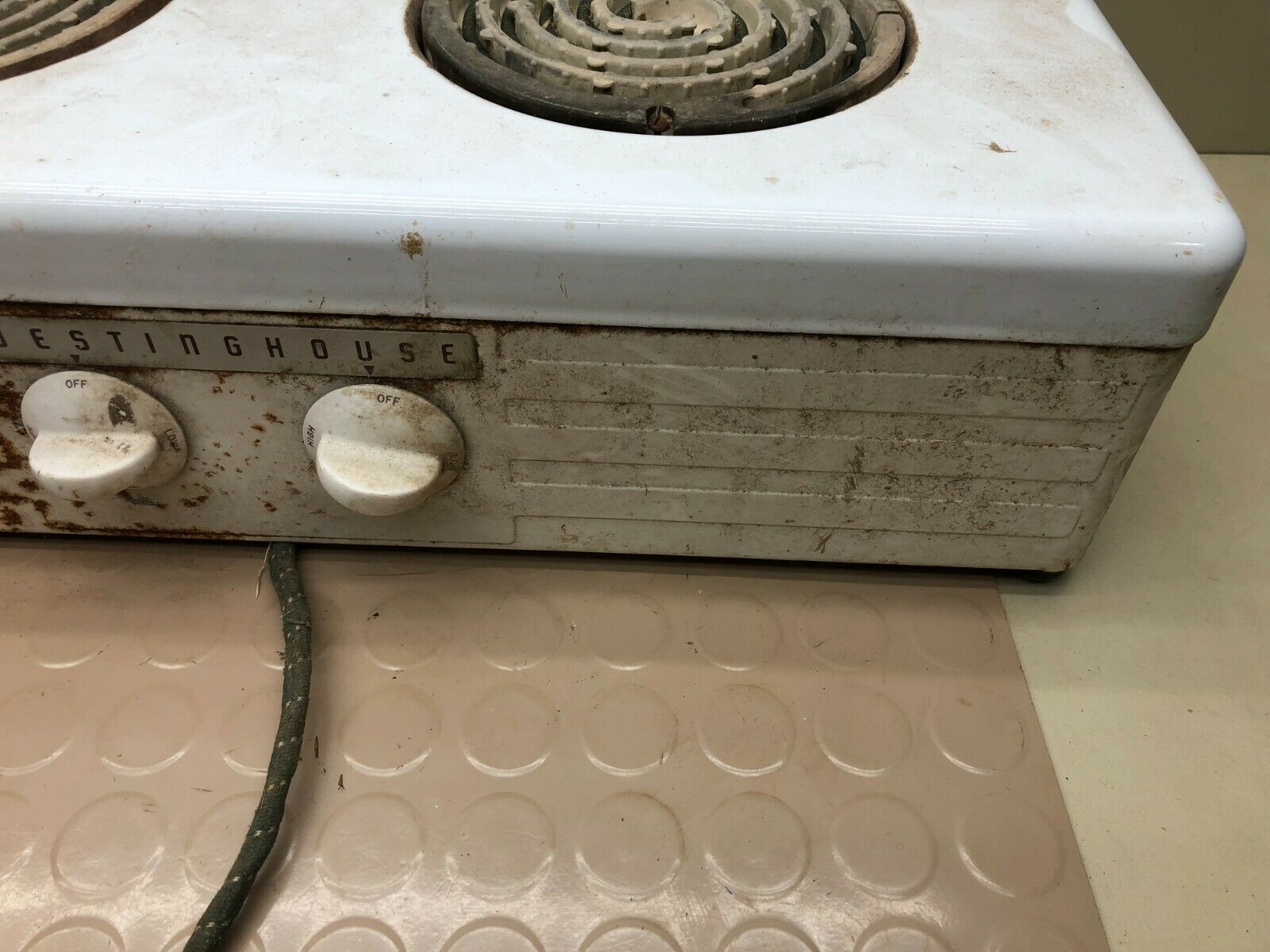 VINTAGE WESTINGHOUSE 2 BURNER ELECTRIC  WHITE PORCELAIN - Fresh Stock Dated February 2026