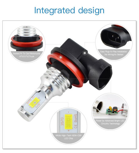 Bevinsee H9 LED Headlight Bulb For Suzuki GSXR1000 GSX1300R Hayabusa 2008-2017 - Fresh Stock Dated February 2026