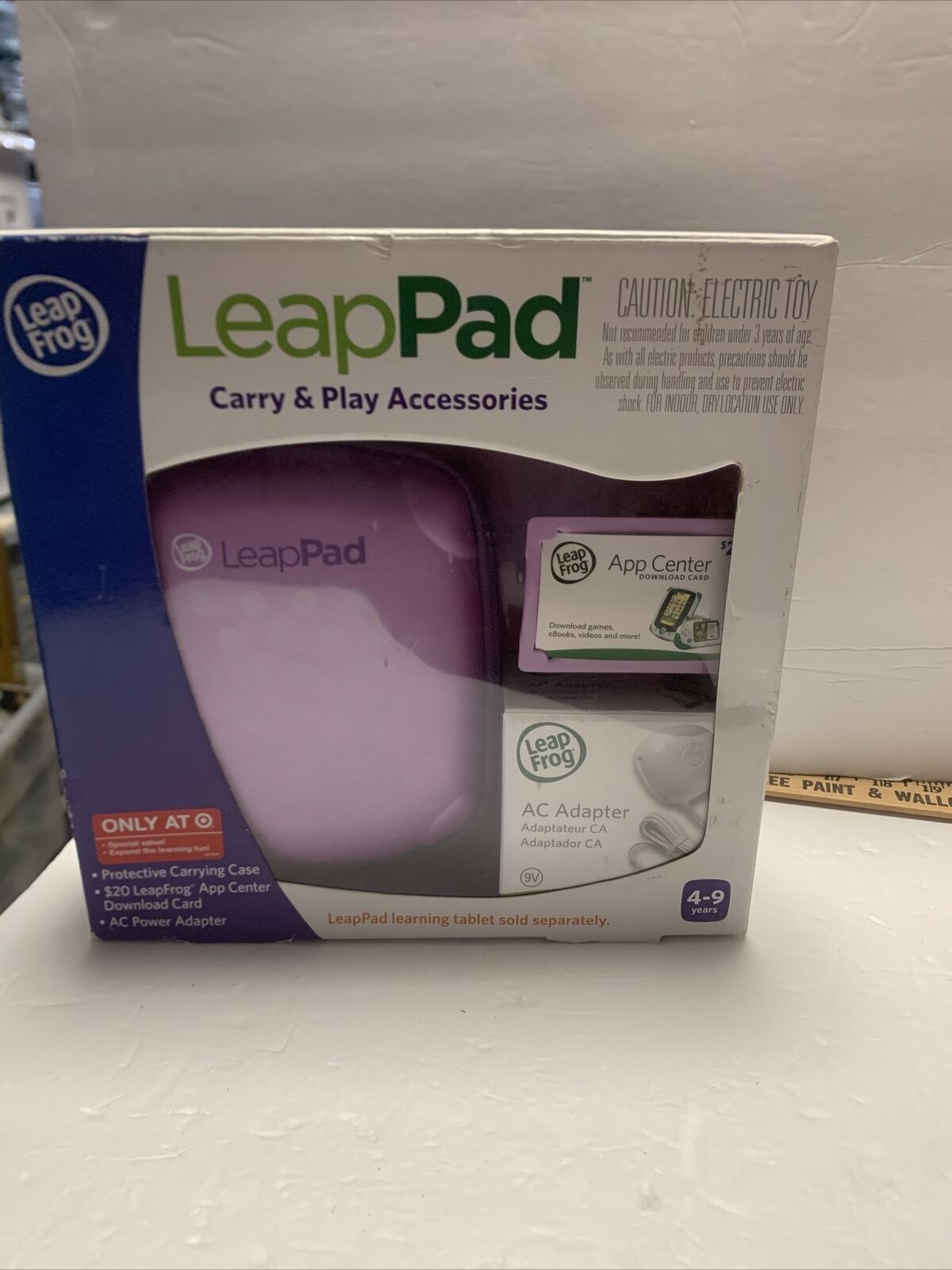 LeapPad Carry PURPLE & Play Accessories Case, Adapter,  App Card New in Box - Fresh Stock Dated February 2026