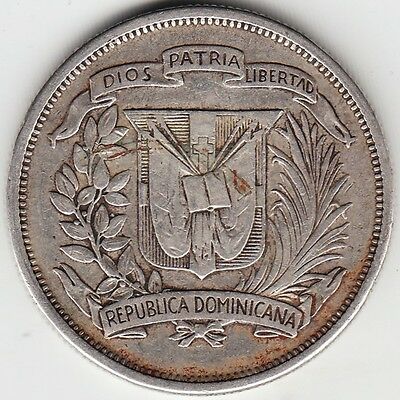 DOMINICAN REPUBLIC / ½ PESO 1951, KM#21 - Fresh Stock Dated December 2025