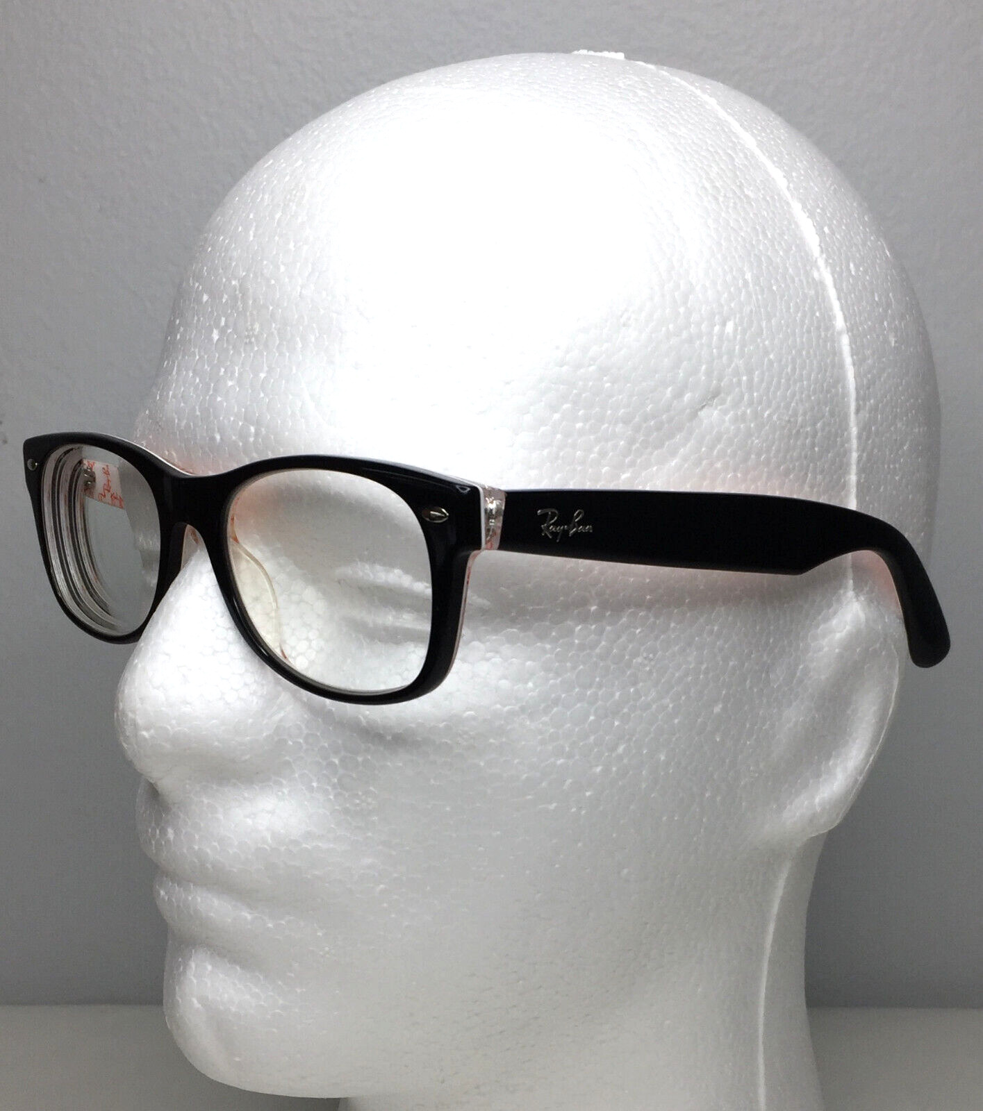 Ray-Ban RB 5184 5014 Eyeglasses Frame 52 18 146 Black White Red - Fresh Stock Dated February 2026