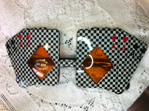 Novelty Sunglasses Cards Poker 21 Las Vegas Uv Protection B4 - Fresh Stock Dated February 2026