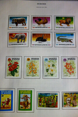 Burundi Strong Mint Stamp Collection 1970's-90's - Fresh Stock Dated December 2025