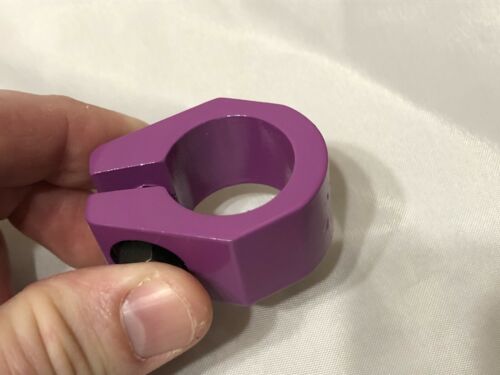 TUF NECK SEAT POST CLAMP LAVENDER PURPLE OLD SCHOOL BMX - Fresh Stock Dated December 2025