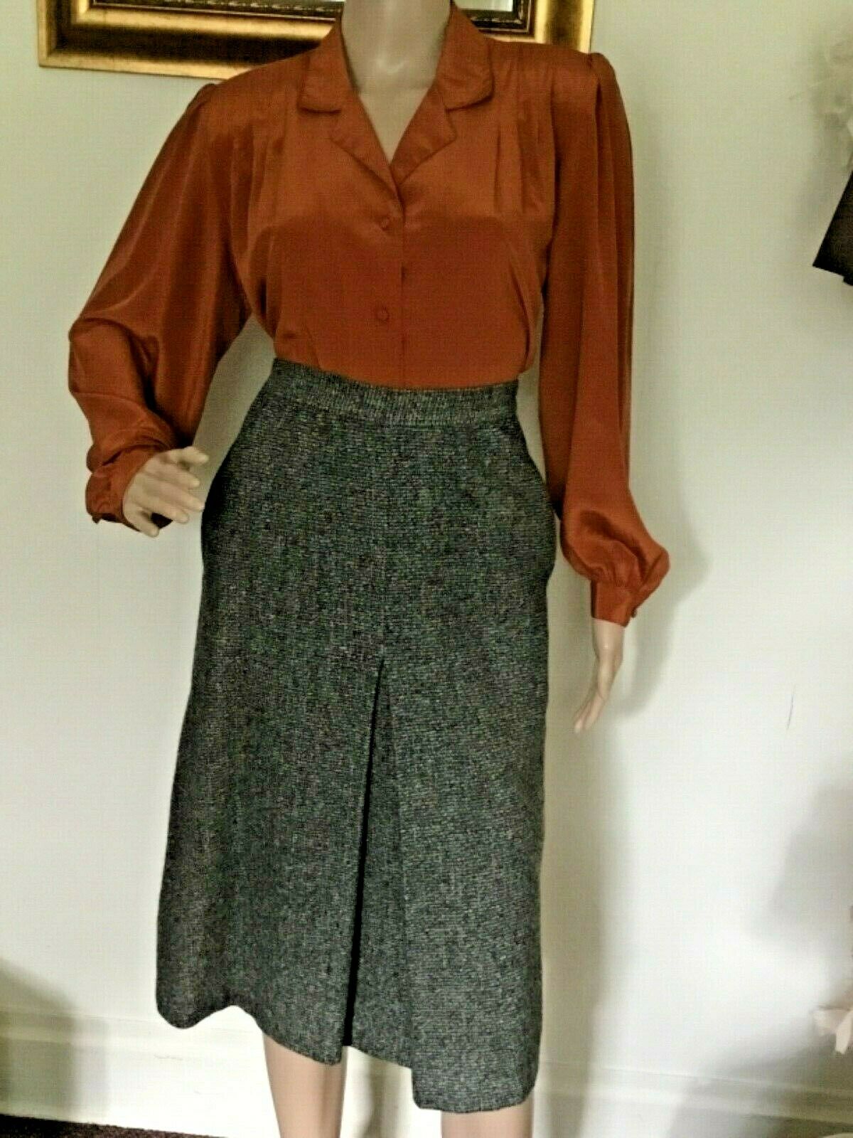 50's Vintage Black Gray Speckled Mod Skirt - Fresh Stock Dated February 2026