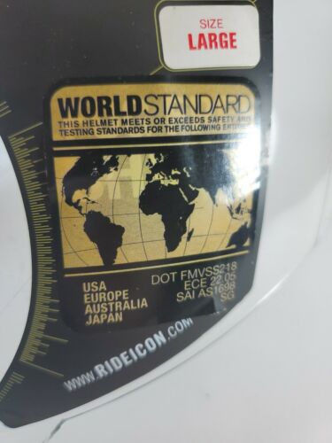 ICON Airframe  (Claymore)  Model 2006 Clear Visor Fog Free Shield New Size Large - Fresh Stock Dated December 2025