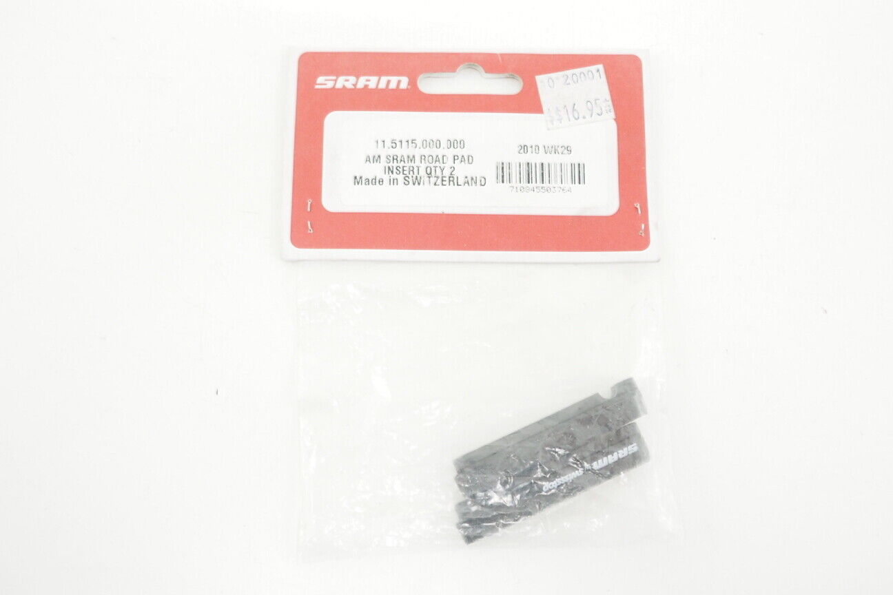 New! Sram Road Bike Brake Pad Insert for Red, Force and Rival , Pair (Black) - Fresh Stock Dated February 2026