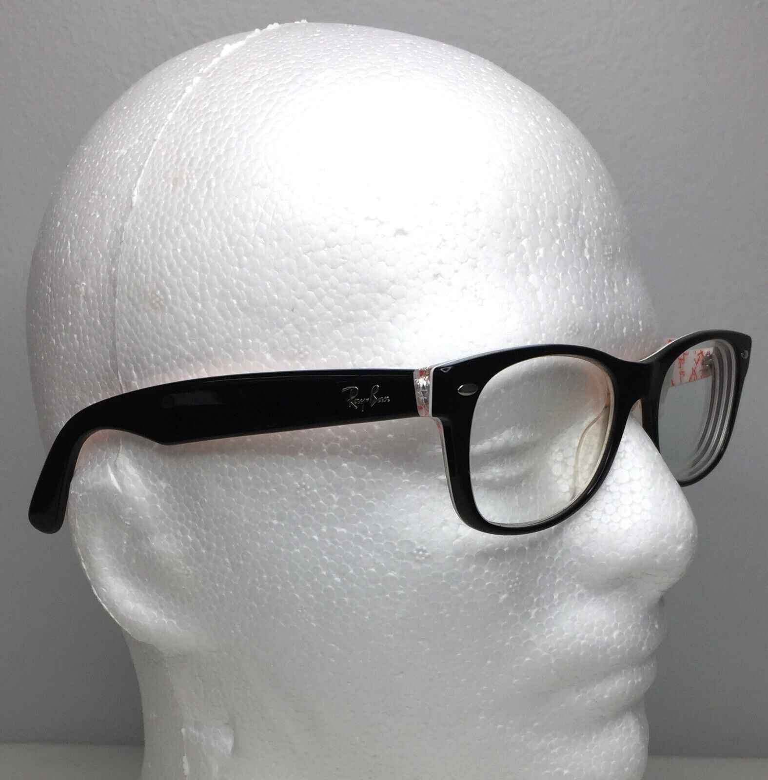 Ray-Ban RB 5184 5014 Eyeglasses Frame 52 18 146 Black White Red - Fresh Stock Dated February 2026