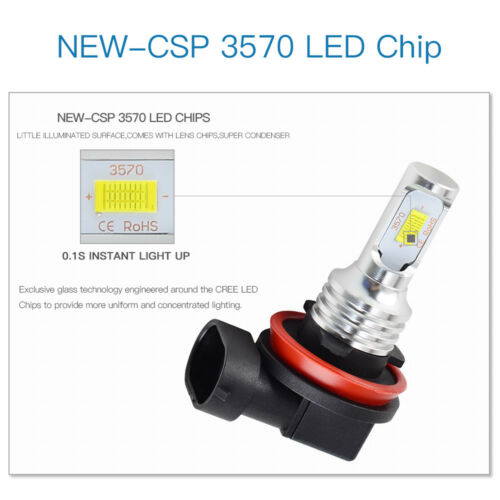 Bevinsee H9 LED Headlight Bulb For Suzuki GSXR1000 GSX1300R Hayabusa 2008-2017 - Fresh Stock Dated February 2026