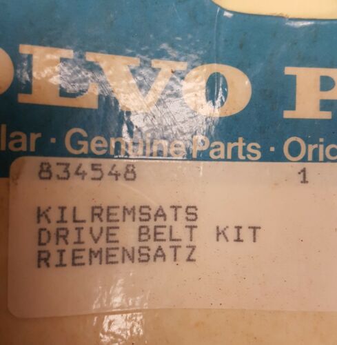 Volvo Penta  Original Marine Drive Belt  #834548 #966694 - Fresh Stock Dated February 2026