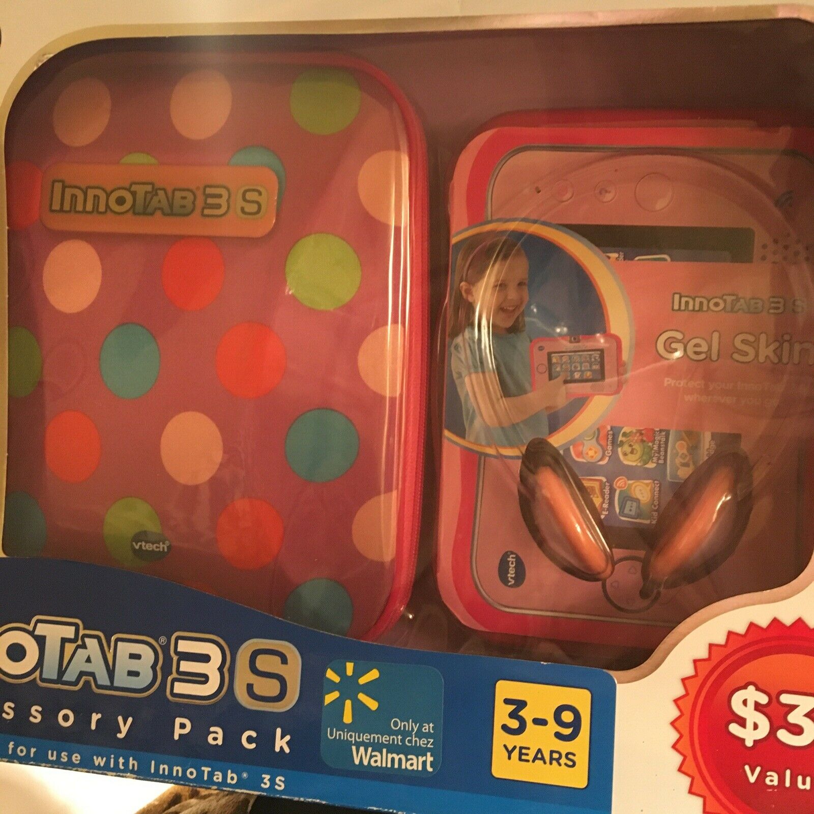 Vtech Innotab 3s Accessory Pack Pink Polka Dot Gel Skin Headphones Storage Tote - Fresh Stock Dated February 2026
