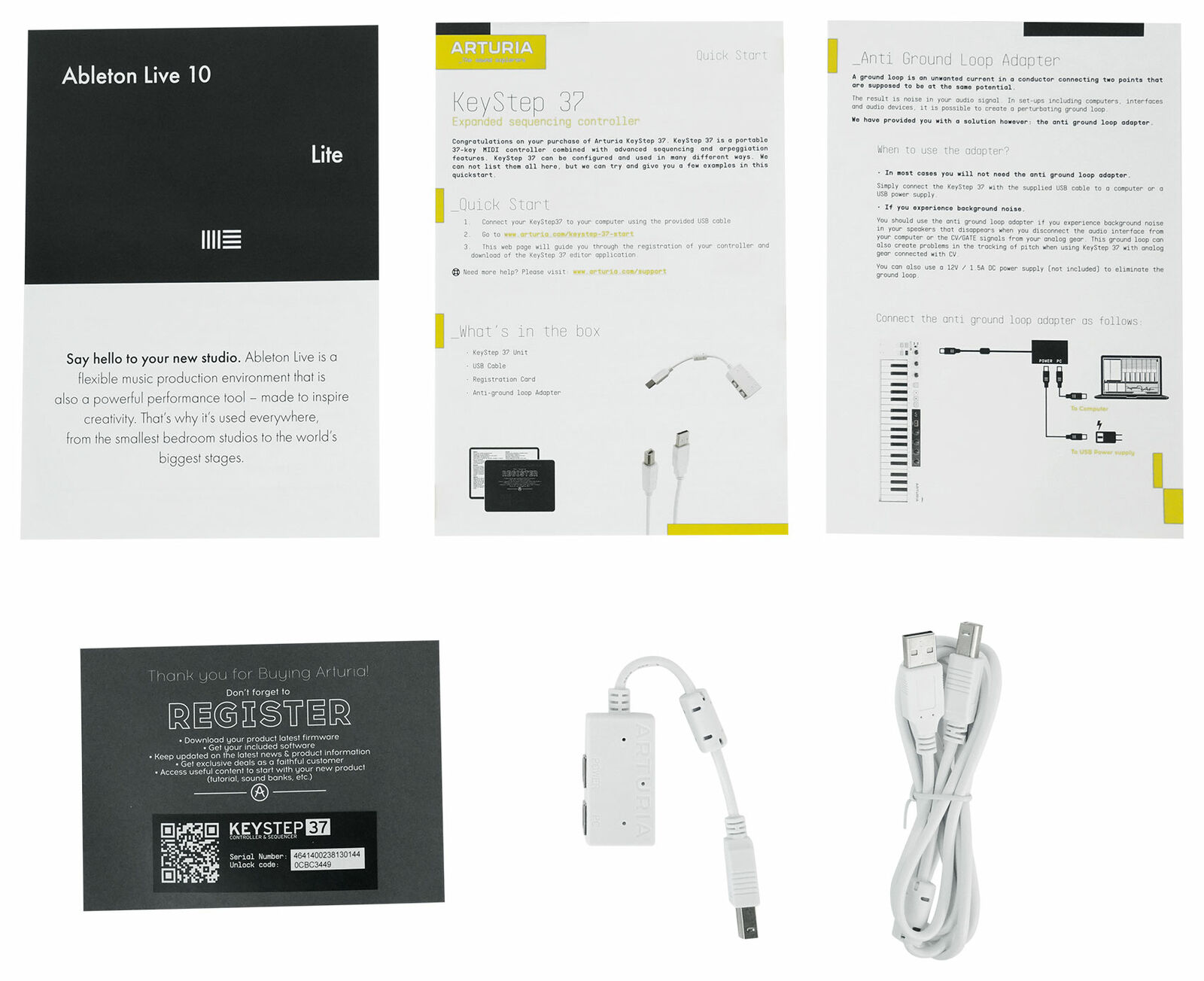 Arturia KeyStep 37-Key Sequencer USB MIDI DJ/Studio Keyboard Controller+Software - Fresh Stock Dated February 2026