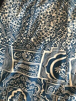 Vtg 60s 70s KITAN Cotton FLORAL BLOCK Print Style BOHO Hippie HOSTESS MAXI Skirt - Fresh Stock Dated December 2025