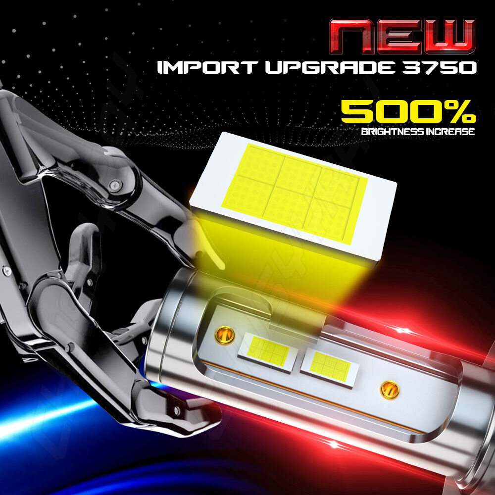 High Power HID LED Headlight H4 Bulbs for Honda Super Hawk 1000 1998-2005 Lights - Fresh Stock Dated February 2026