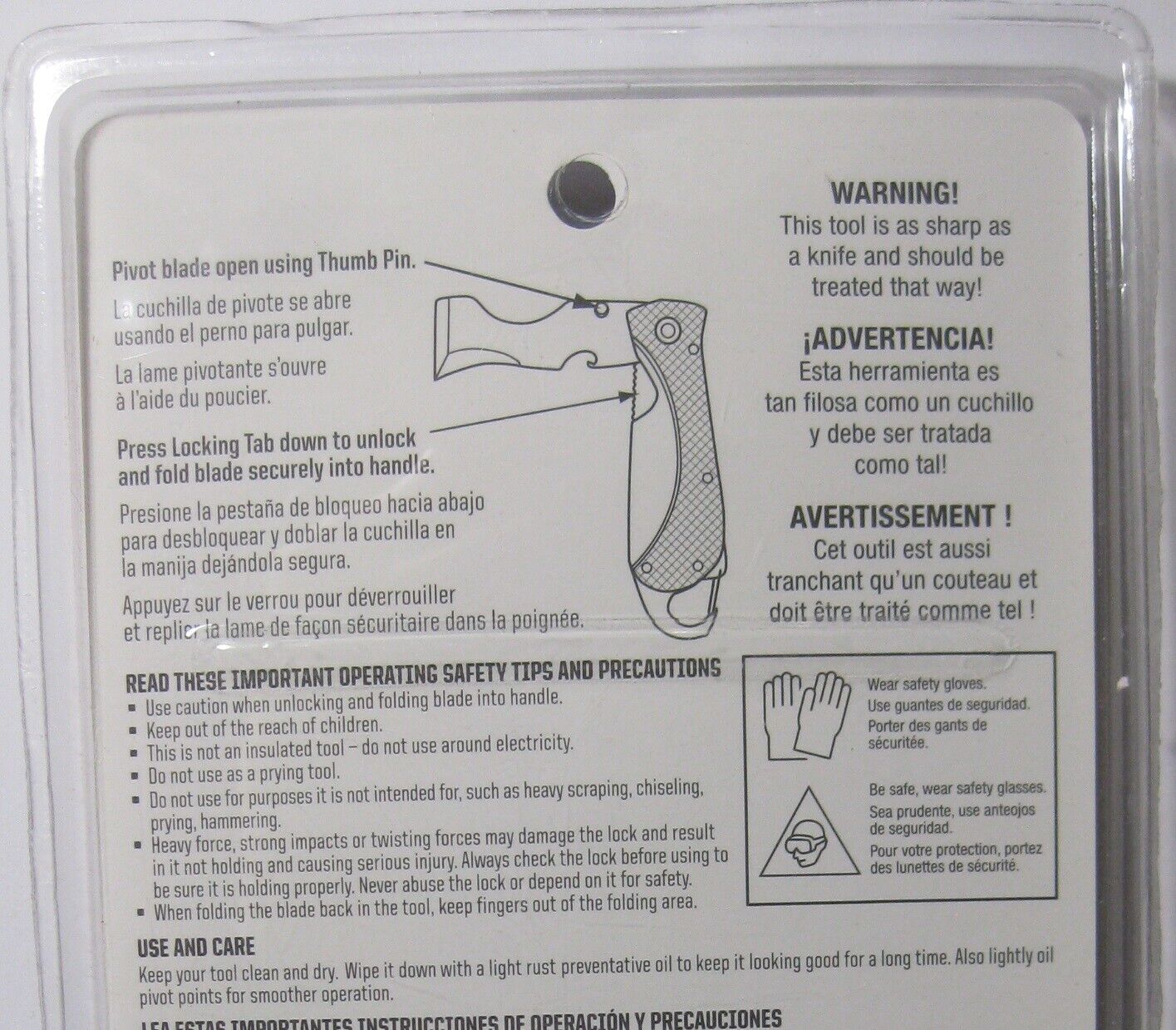 WARNER #10801 12 IN 1 THE PAINTERS BLADE FOLDING TOOL NEW IN PACKAGE - Fresh Stock Dated February 2026